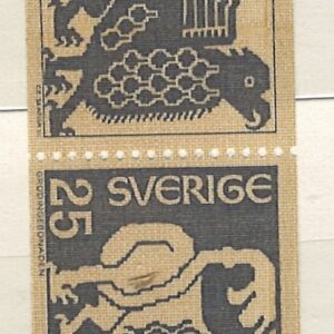4-blok 25 øre se713 og se714 2 forskellige motiver fra serien Grödinge Tapestry