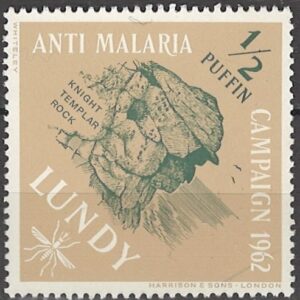½ puffin (penny)  Col:GB-LU 1962-06