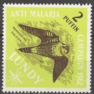 2 puffin (penny)  Col:GB-LU 1962-07