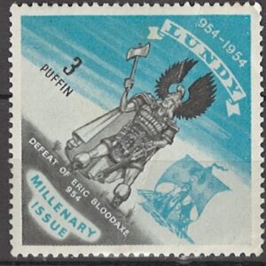 3 puffin (penny) Col:GB-LU 1954-08
