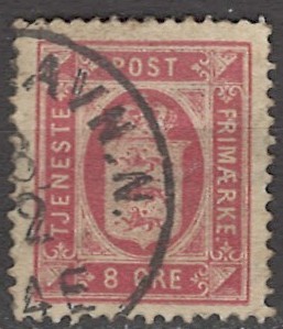 8 øre dk-tj06 stemplet