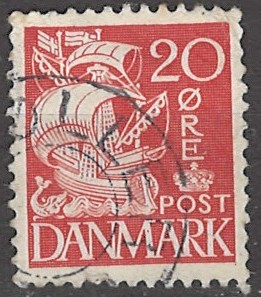 20 øre dk-0258 stemplet