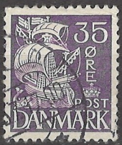35 øre dk-0207 stemplet