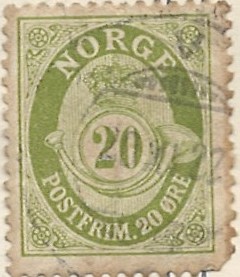 20 øre no99 stemplet hængslet