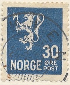 30 øre no133 stemplet hængslet