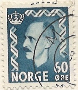 60 øre no379 stemplet hængslet