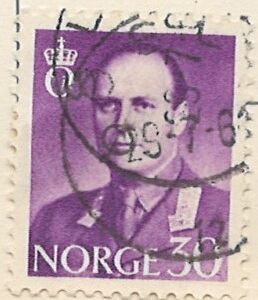 30 øre no445 stemplet hængslet