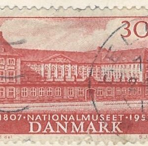 30 øre dk-0370 stemplet hængslet
