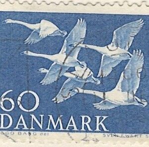 60 øre dk-0368 stemplet hængslet