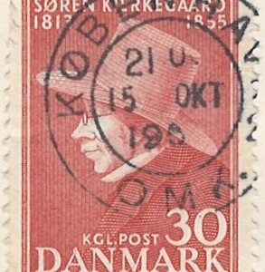 30 øre dk-0365 stemplet hængslet