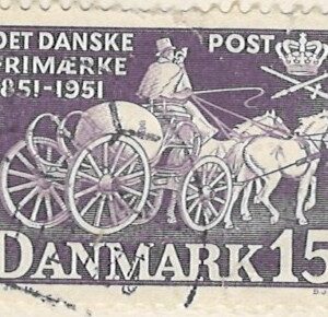 15 øre dk-0331 stemplet hængslet