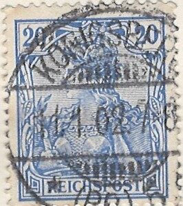 20 p dr57 stemplet hængslet