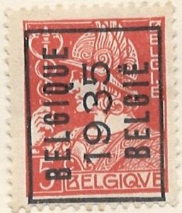 5 c be323 med overtryk 1935 stemplet hængslet