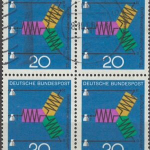 4-blok 20 pf de1471 stemplet