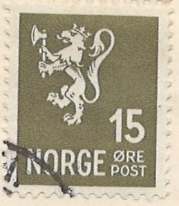 15 øre no220 stemplet hængslet
