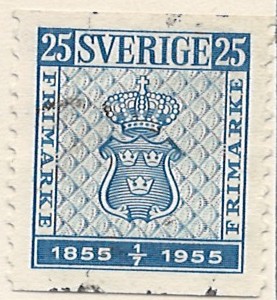 1 øre se408 stemplet hængslet