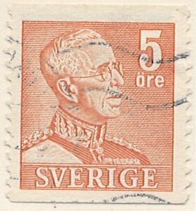 5 øre se338 stemplet hængslet
