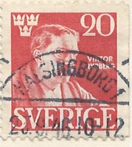 20 øre se320 stemplet hængslet