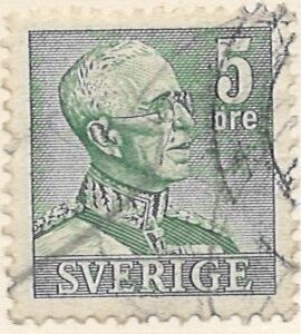 5 øre se264 stemplet hængslet