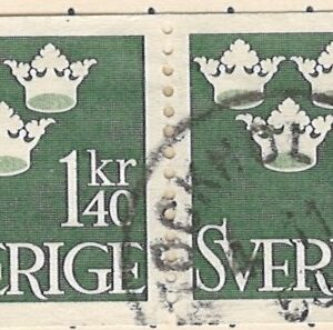 2-blok 1,40 kr se344 stemplet hængslet