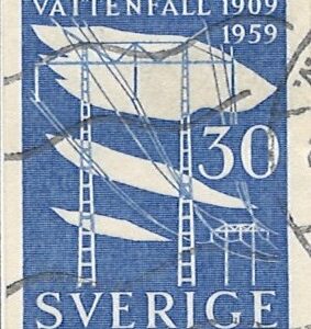 30 øre se452 stemplet hængslet